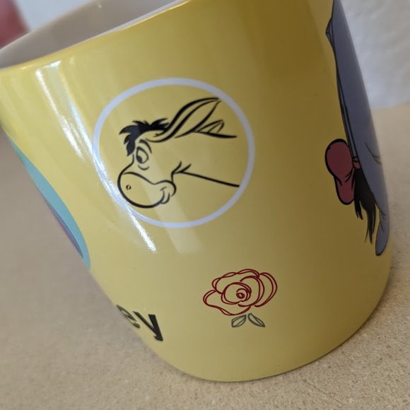 Disney Store Eeyore yellow coffee mug - Picture 3 of 7